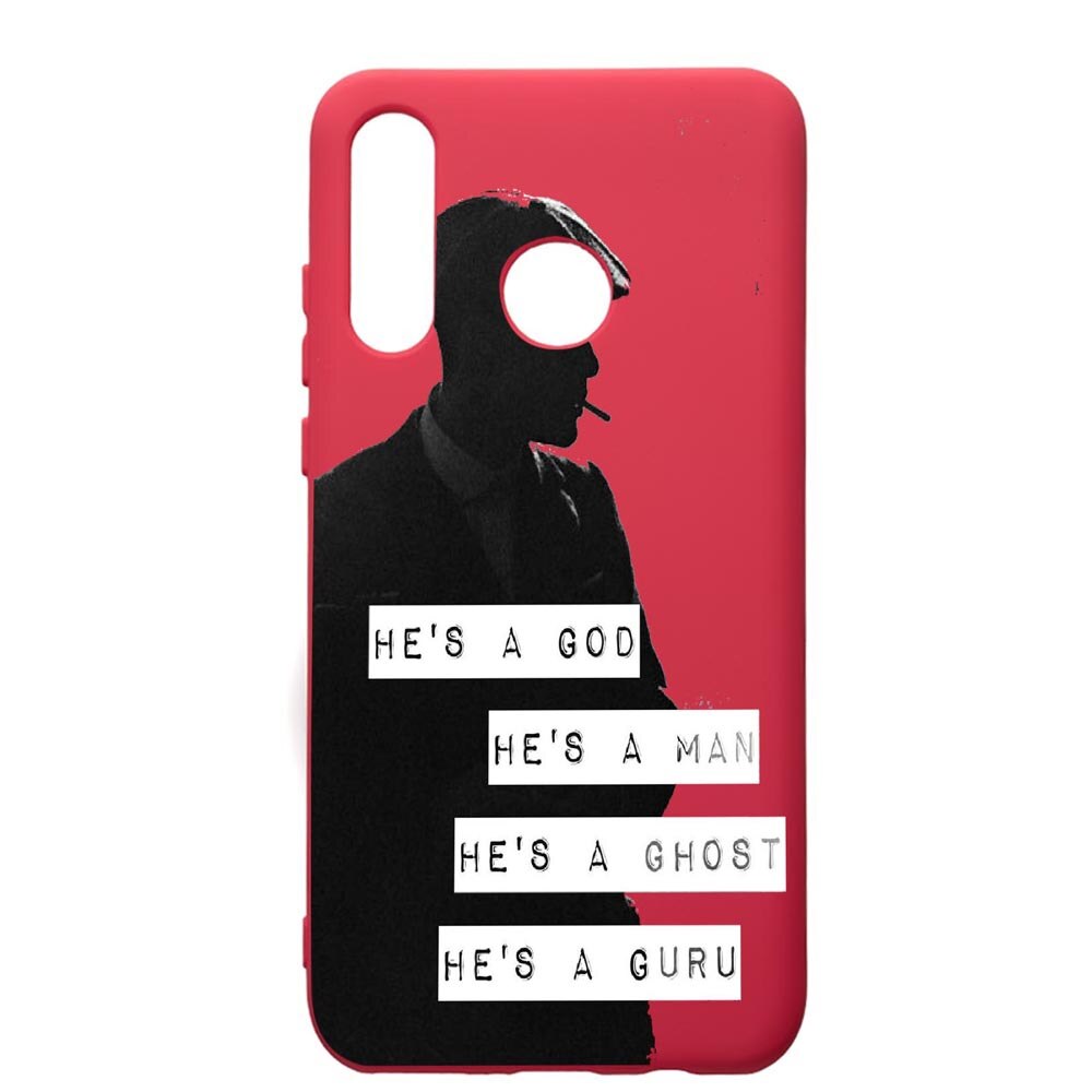 Husa de protectie Huawei P30 Lite, Peaky Blinders, silicon, cu interiorul din material textil, protectie camera, Maroon, PM381