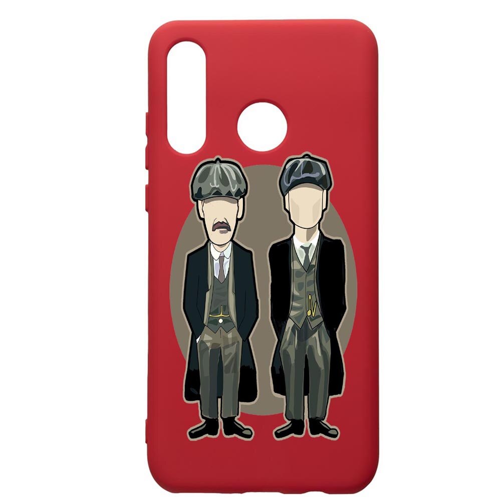 Husa de protectie Huawei P30 Lite, Peaky Blinders, silicon, cu interiorul din material textil, protectie camera, Red, PR383