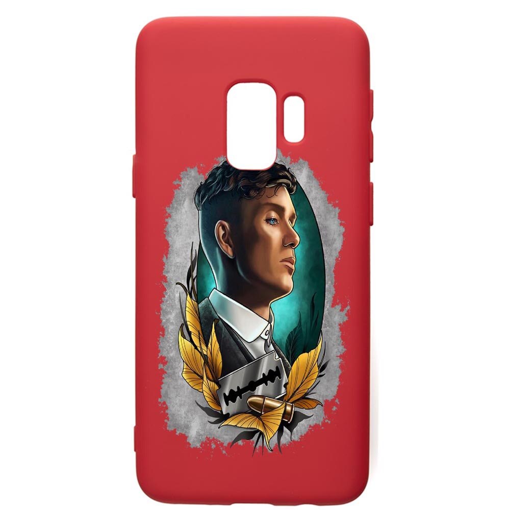 Husa de protectie Samsung Galaxy S9, Peaky Blinders, silicon, cu interiorul din material textil, protectie camera, Red, PR384