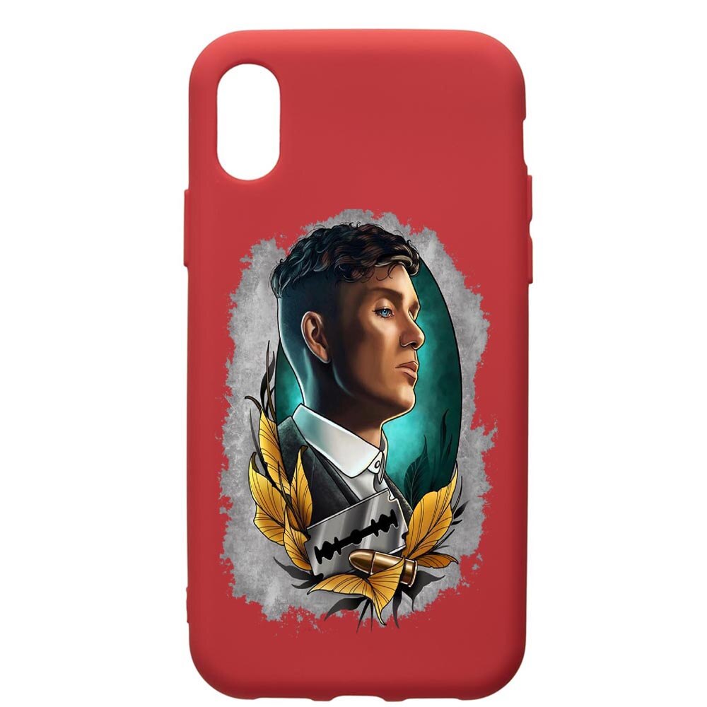 Husa de protectie Samsung Galaxy A01, Peaky Blinders, silicon, cu interiorul din material textil, protectie camera, Red, PR384