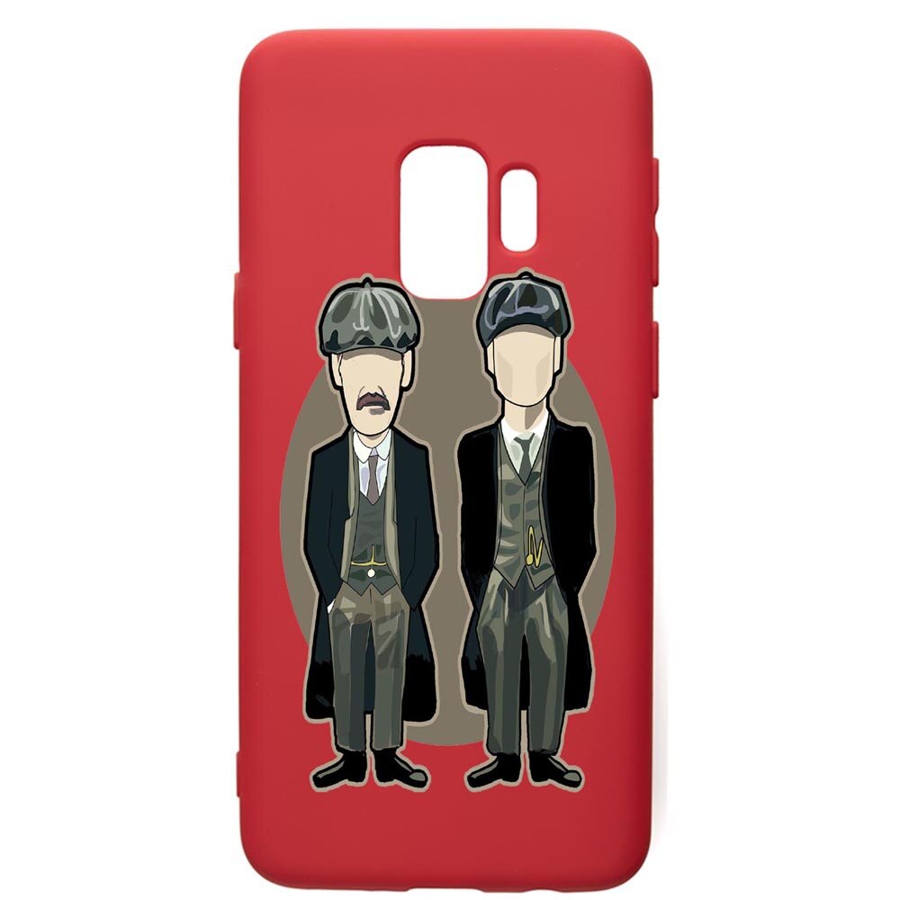 Husa de protectie Samsung Galaxy S9, Peaky Blinders, silicon, cu interiorul din material textil, protectie camera, Red, PR383
