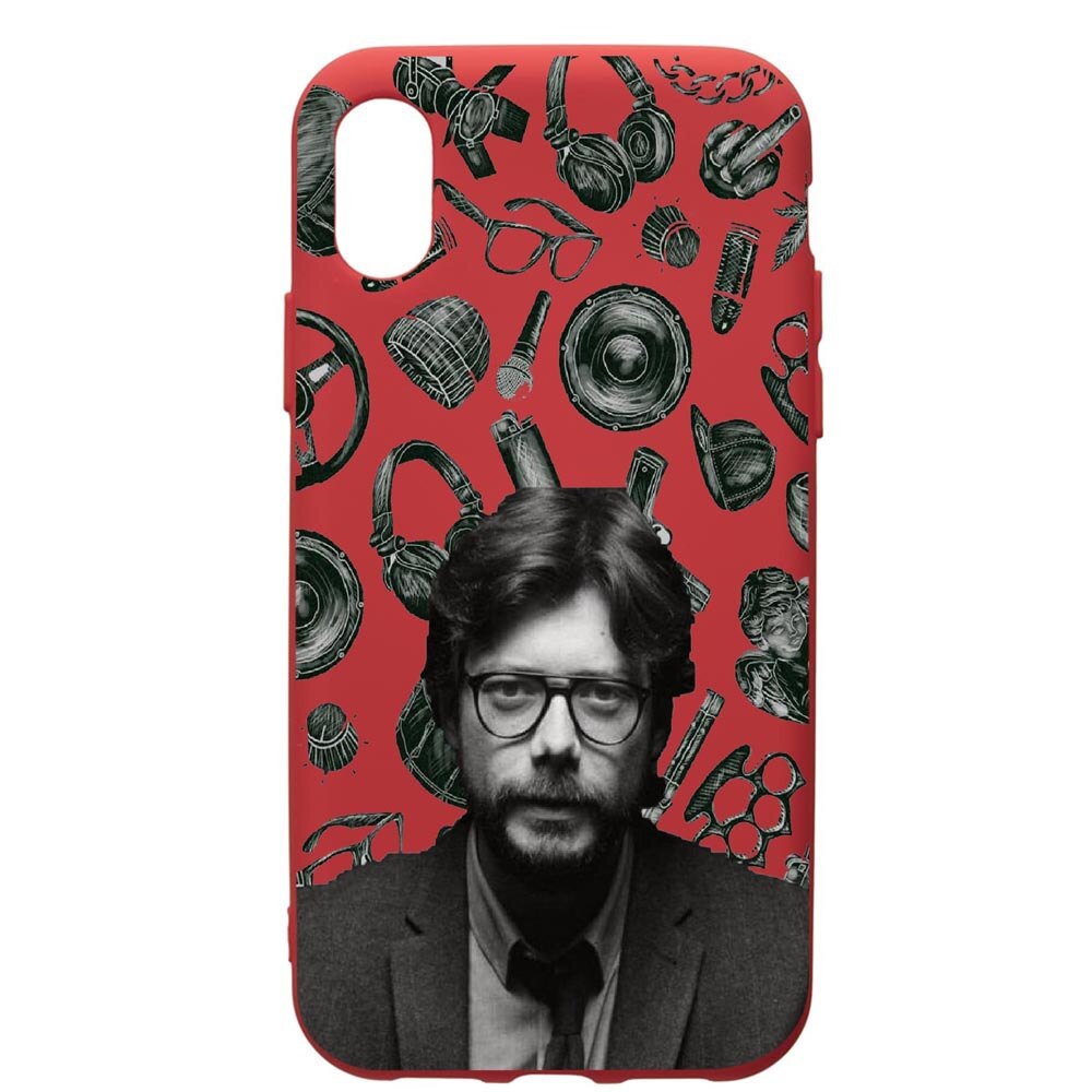 Husa de protectie Huawei Y5 2019, La Casa De Papel - Profesor, silicon, cu interiorul din material textil, protectie camera, Red, PR388