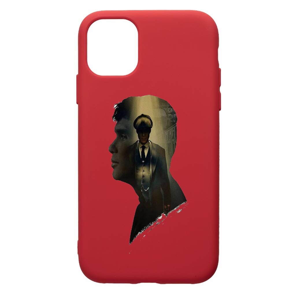 Husa de protectie Apple iPhone 11, Peaky Blinders, silicon, cu interiorul din material textil, protectie camera, Red, PR385