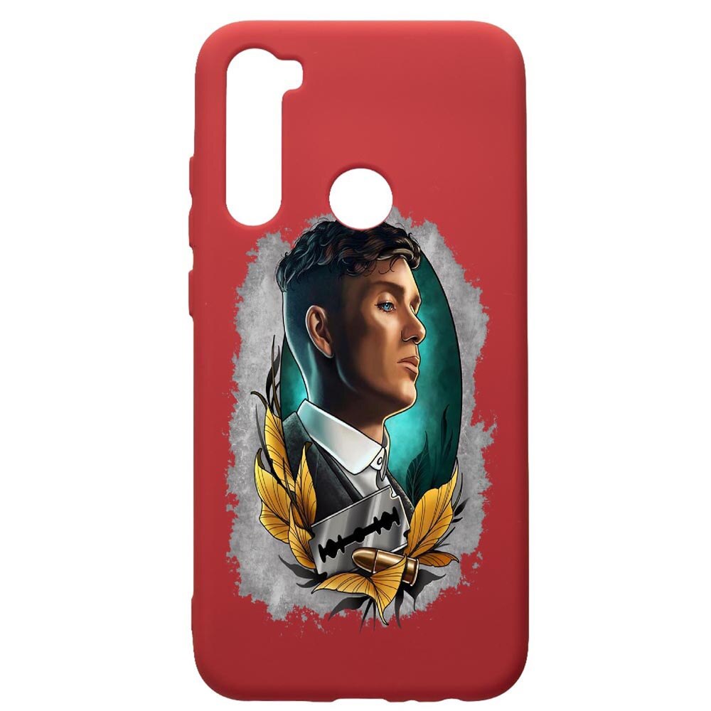 Husa de protectie Xiaomi Redmi Note 8, Peaky Blinders, silicon, cu interiorul din material textil, protectie camera, Red, PR384