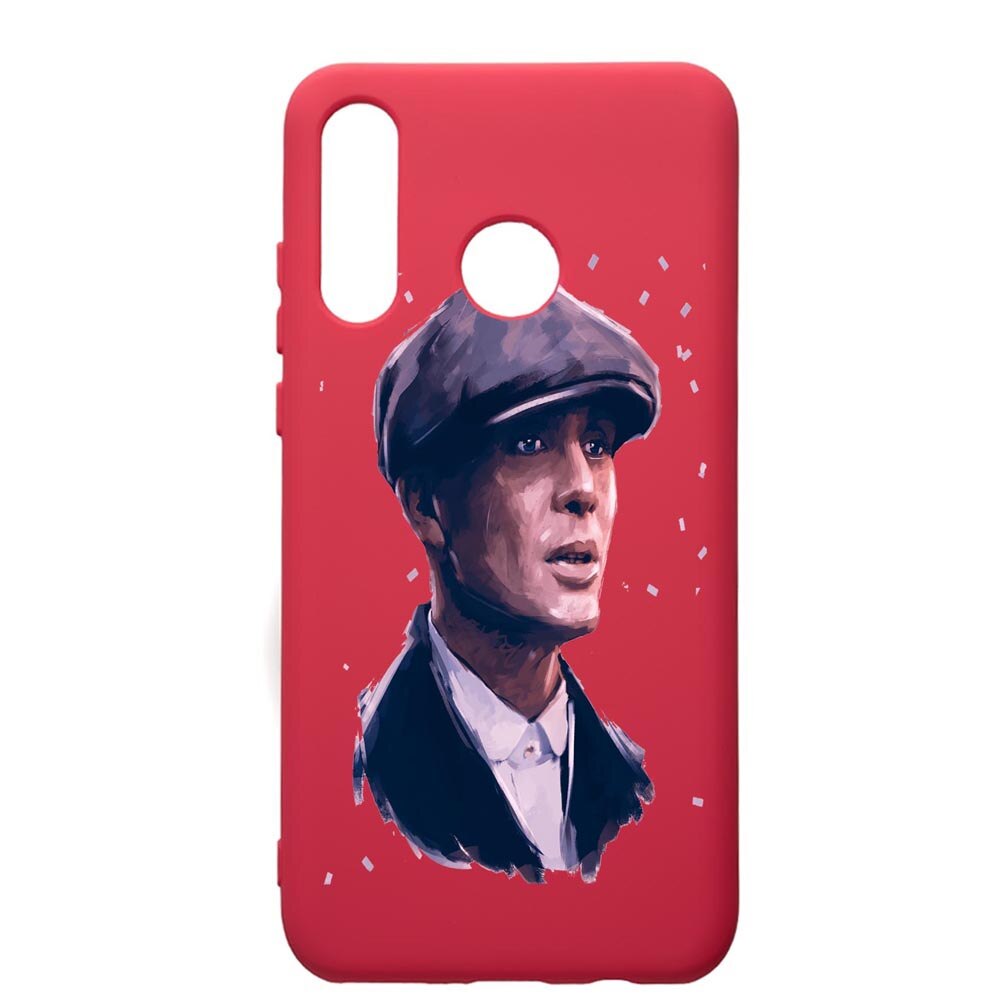 Husa de protectie Huawei P30 Lite, Peaky Blinders, silicon, cu interiorul din material textil, protectie camera, Maroon, PM387
