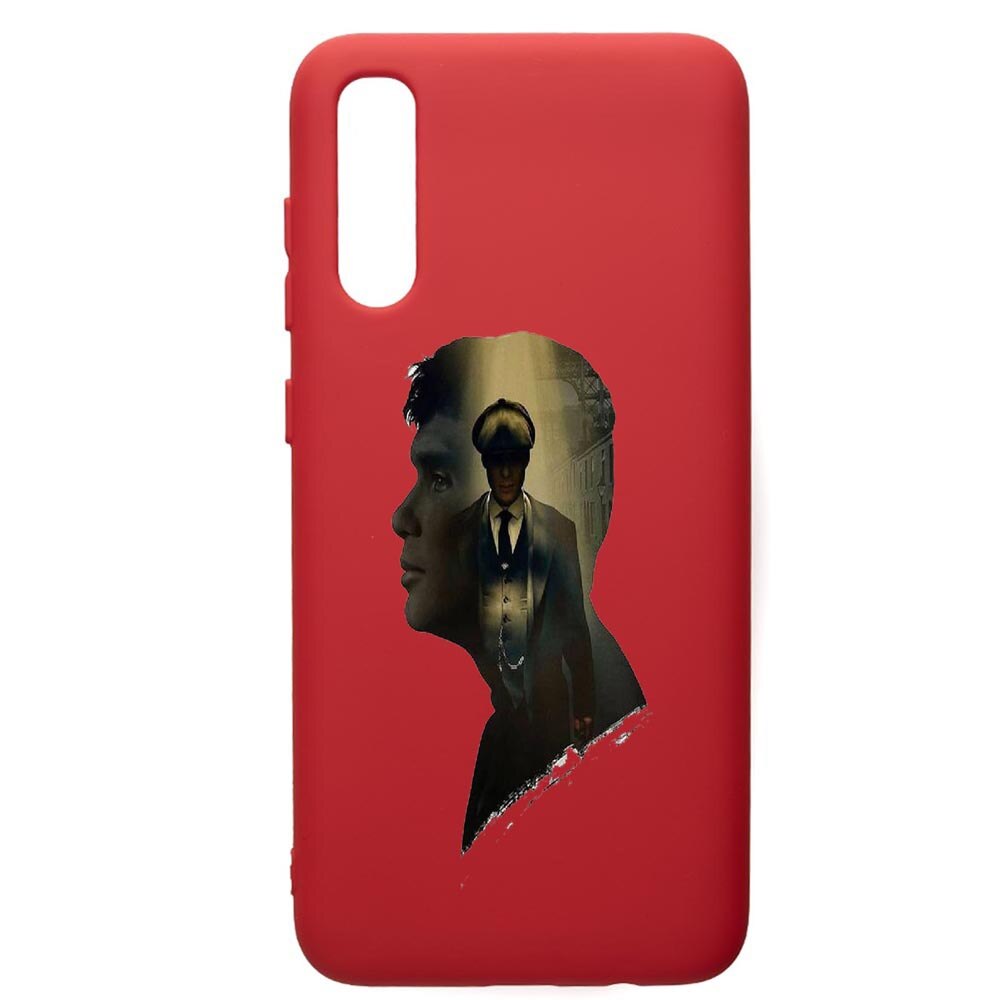 Husa de protectie Samsung Galaxy A70, Peaky Blinders, silicon, cu interiorul din material textil, protectie camera, Red, PR385