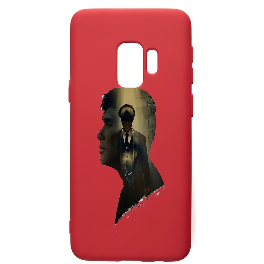 Husa de protectie Samsung Galaxy S9, Peaky Blinders, silicon, cu interiorul din material textil, protectie camera, Red, PR385