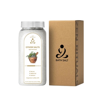 Sare de Baie Epsom cu ulei esential de Plante Medicinale, Zen Rituals, 1 kg Sare de Baie Epsom cu ulei esential de Plante Medicinale, Zen Rituals, 1 kg
