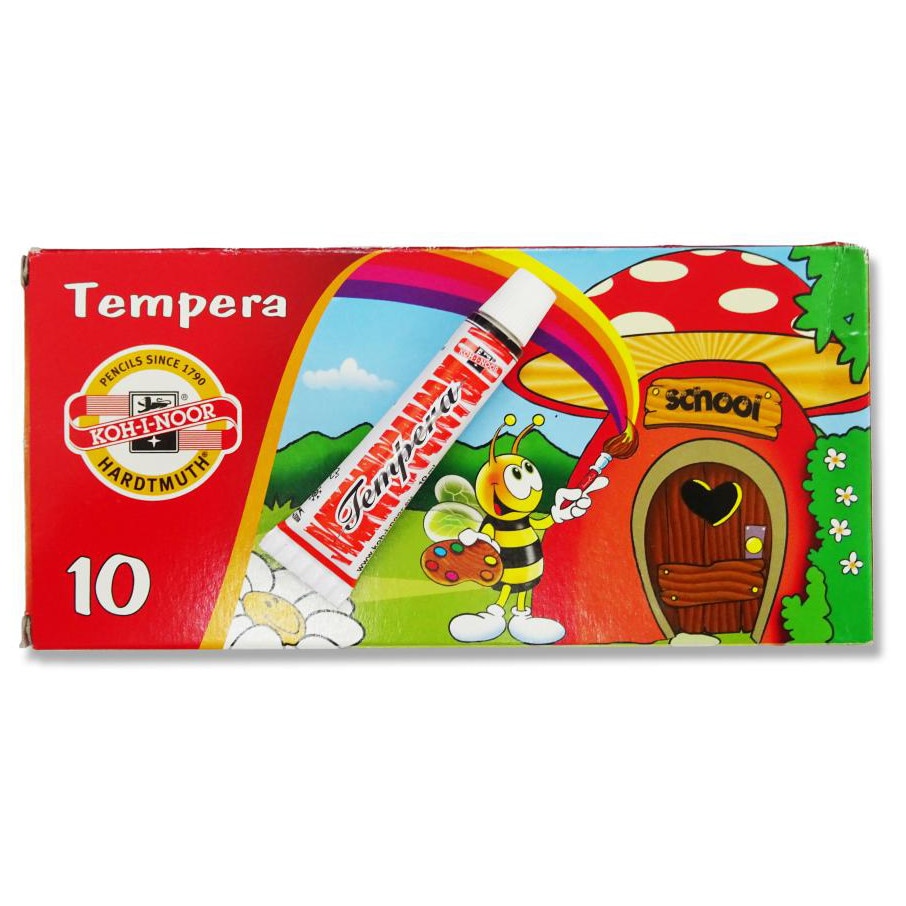 Tempera Koh-i-noor 10 bucati / set 16 ml E2494