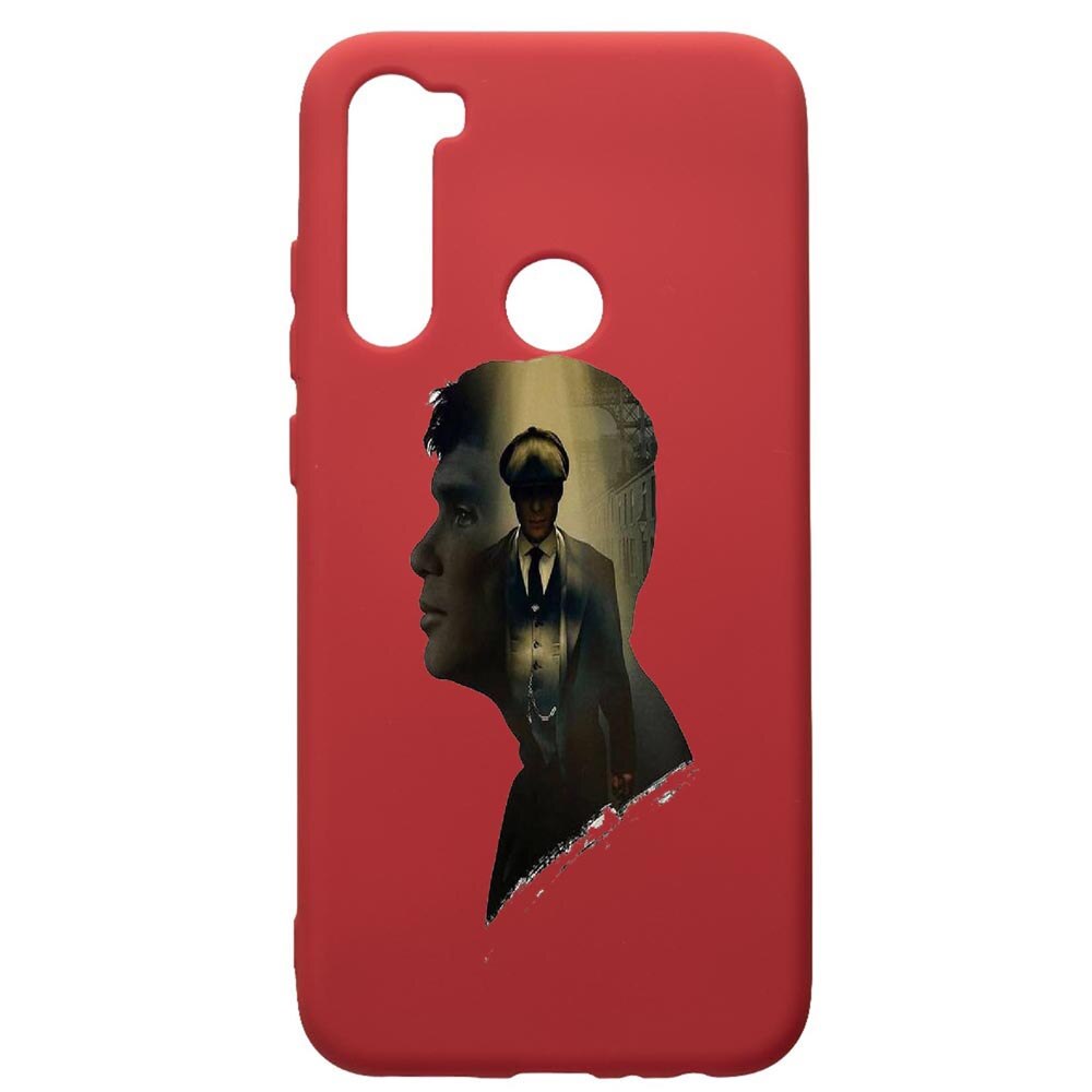 Husa de protectie Xiaomi Redmi Note 8, Peaky Blinders, silicon, cu interiorul din material textil, protectie camera, Red, PR385