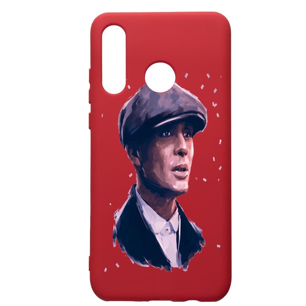 Husa de protectie Huawei P30 Lite, Peaky Blinders, silicon, cu interiorul din material textil, protectie camera, Red, PR387