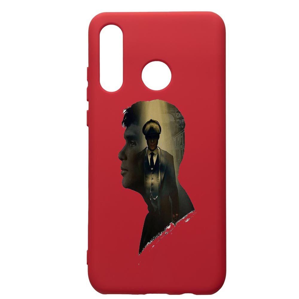 Husa de protectie Huawei P30 Lite, Peaky Blinders, silicon, cu interiorul din material textil, protectie camera, Red, PR385