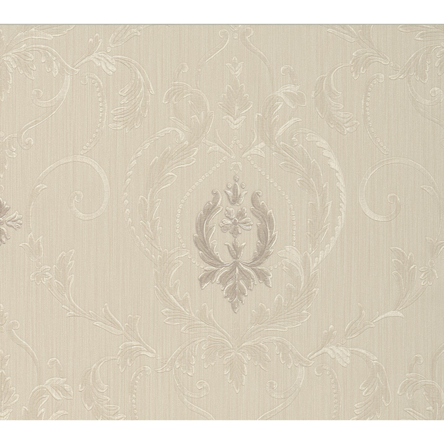 Tapet clasic cu model baroc mic material vinil compact extralavabil 47611 dimensiune 0.53m X 10m