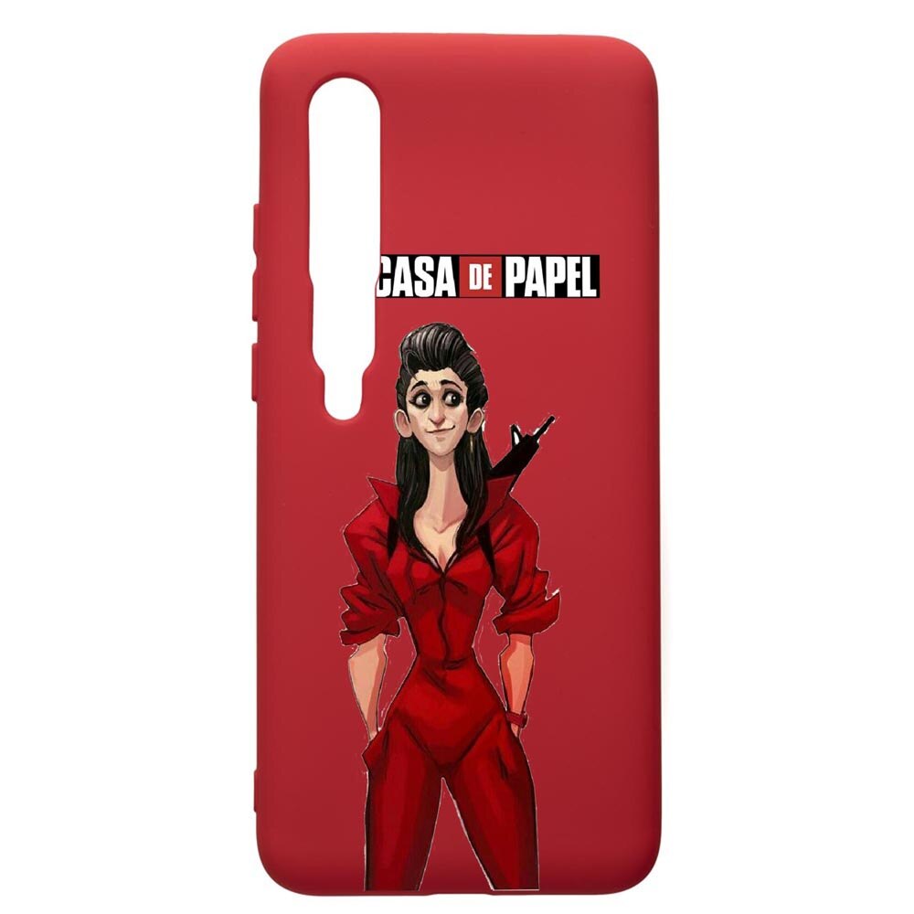 Husa de protectie Xiaomi Mi 10 / Mi 10 Pro, La Casa De Papel - Nairobi, silicon, cu interiorul din material textil, protectie camera, Red, PR393