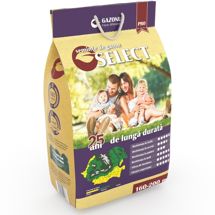 Seminte de gazon Select, Gazonul 4kg