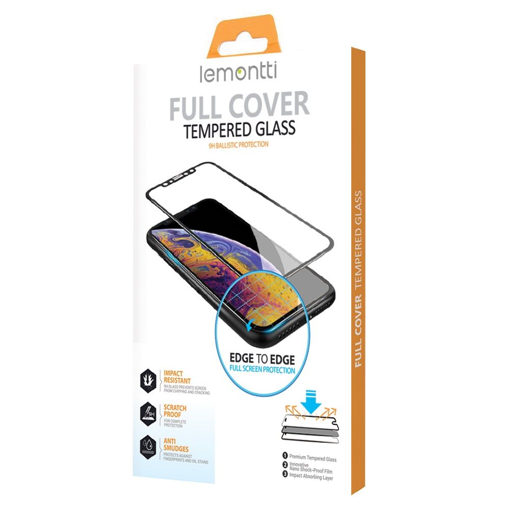 Folie Lemontti Sticla Full Fit compatibila cu Samsung Galaxy S20 FE, Black
