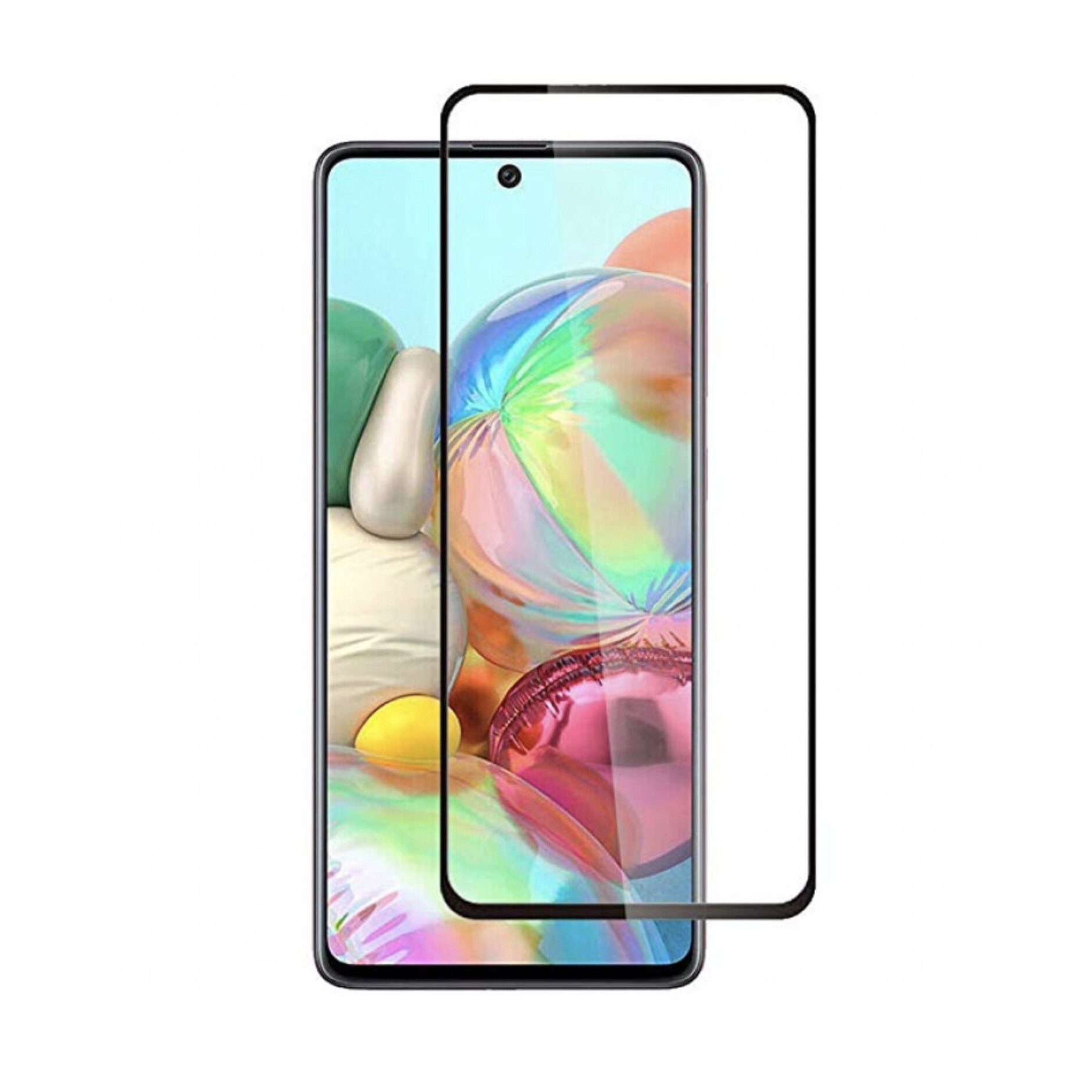 Folie de protectie flexibila din Polimer dur pentru Display, Bibilel, compatibila cu Samsung M51, Negru-Transparent, BBL2098