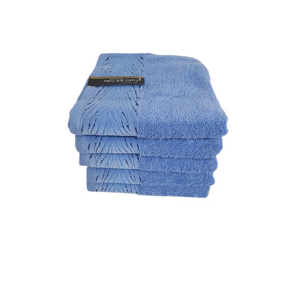 Set 5 Prosoape wander ,100% bumbac , 50x90 cm , albastru