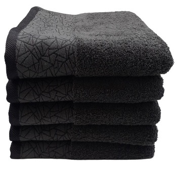 Set 5 Prosoape shinny , 100 % bumbac , 50 x 90 cm , gri inchis Set 5 Prosoape shinny , 100 % bumbac , 50 x 90 cm , gri inchis