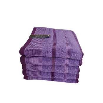 Set 5 Prosoape 0 twist ,100 % bumbac , 50 x 90 cm , lila Set 5 Prosoape 0 twist ,100 % bumbac , 50 x 90 cm , lila