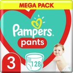 Pampers Pants Nadrágpelenka, Mega Pack, 3-as méret, 6-11 kg, 128 db