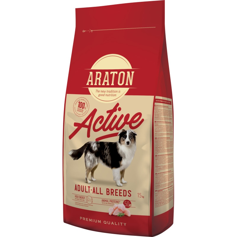 Hrana uscata pentru caini, ARATON, Adult, Active, 15 Kg