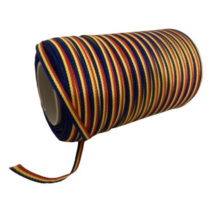 Rola panglica tricolor romanesc latime 3 mm, lungime 100 metri liniari