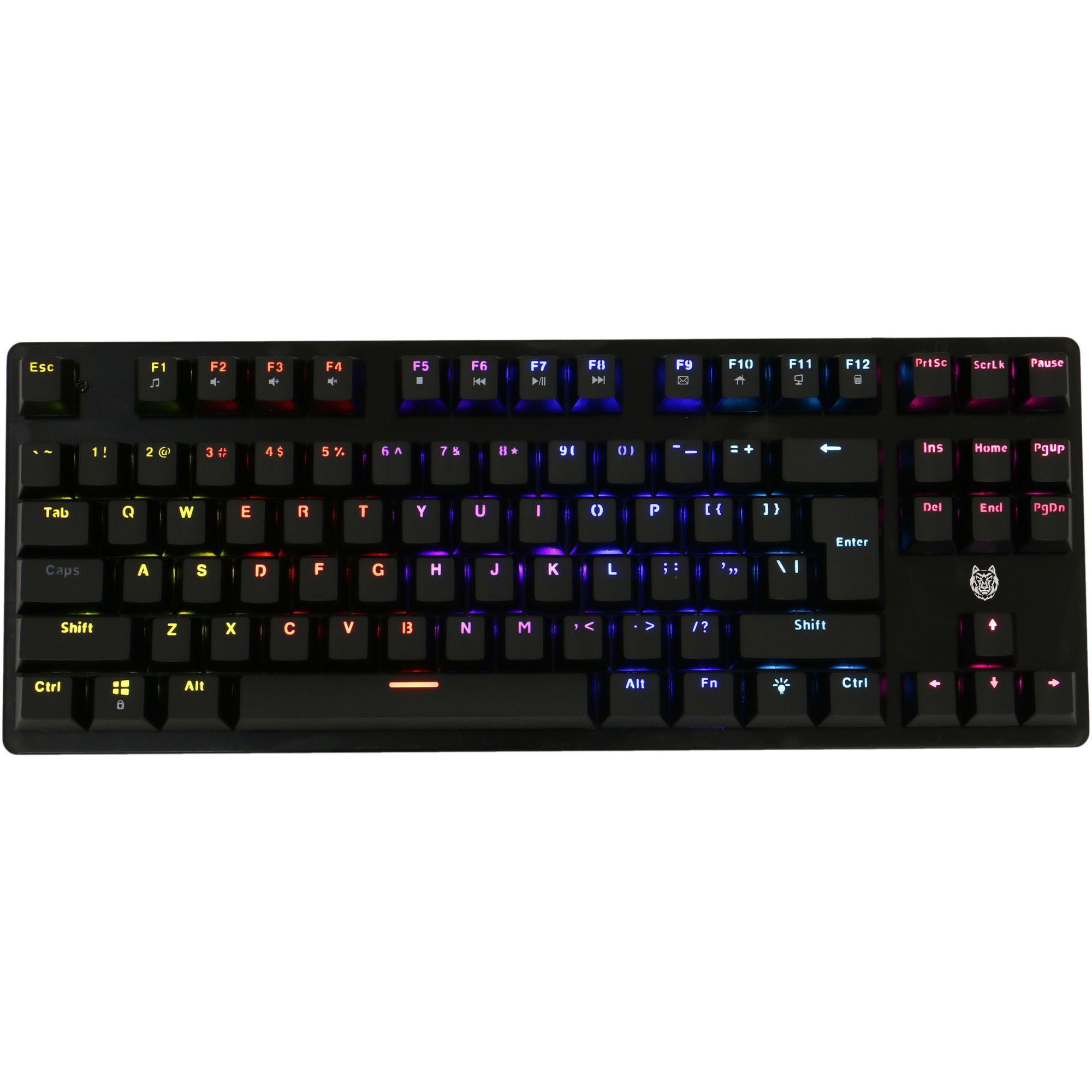 Tastatura gaming A+ K75, iluminare rainbow - eMAG.ro