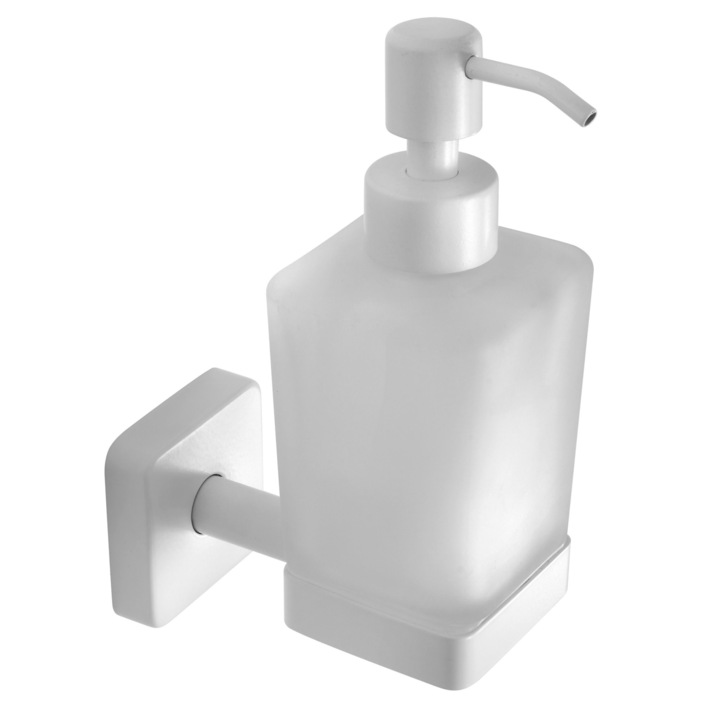 Kapitan Quattro adagoló, folyékony szappan, fehér matt, rozsdamentes acél