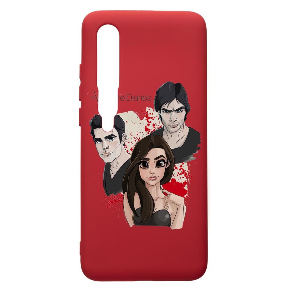 Husa de protectie Xiaomi Mi 10 / Mi 10 Pro, Vampire Diaries, silicon, cu interiorul din material textil, protectie camera, Red, PR578