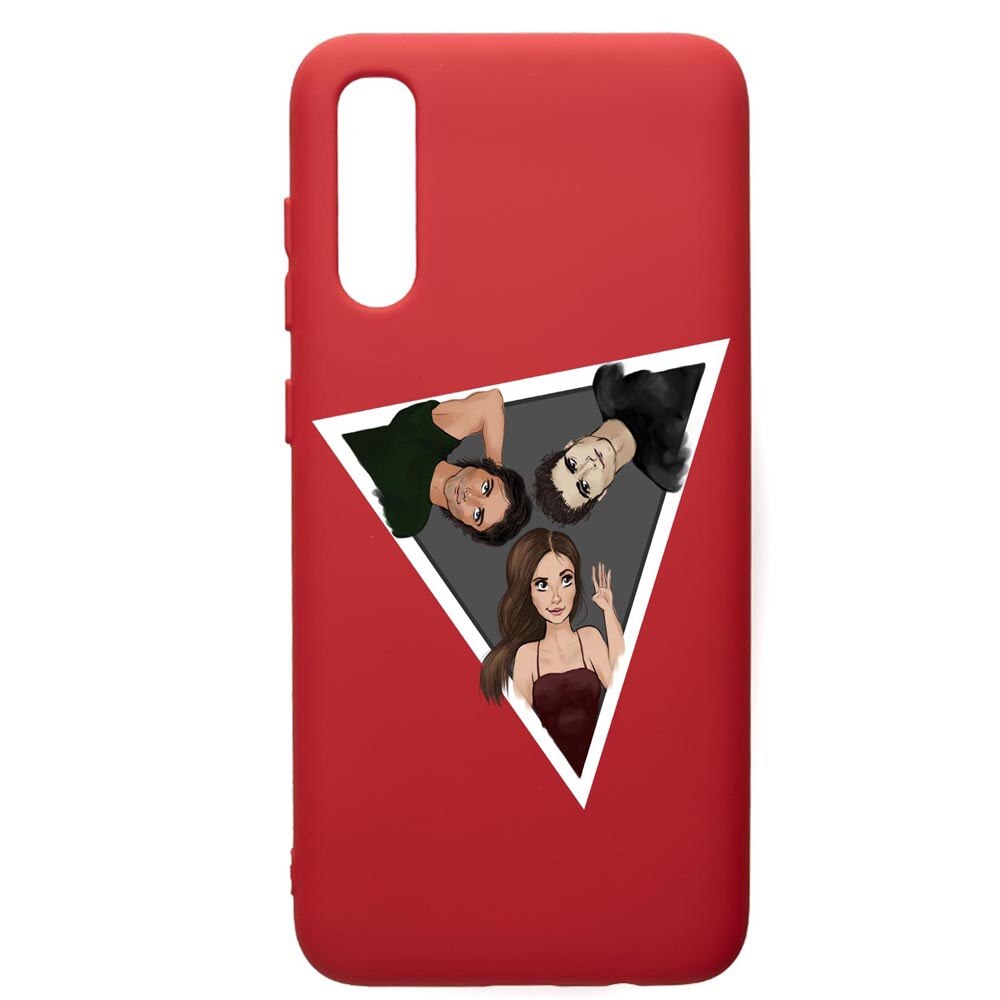Husa de protectie Samsung Galaxy A50, Vampire Diaries, silicon, cu interiorul din material textil, protectie camera, Red, PR577