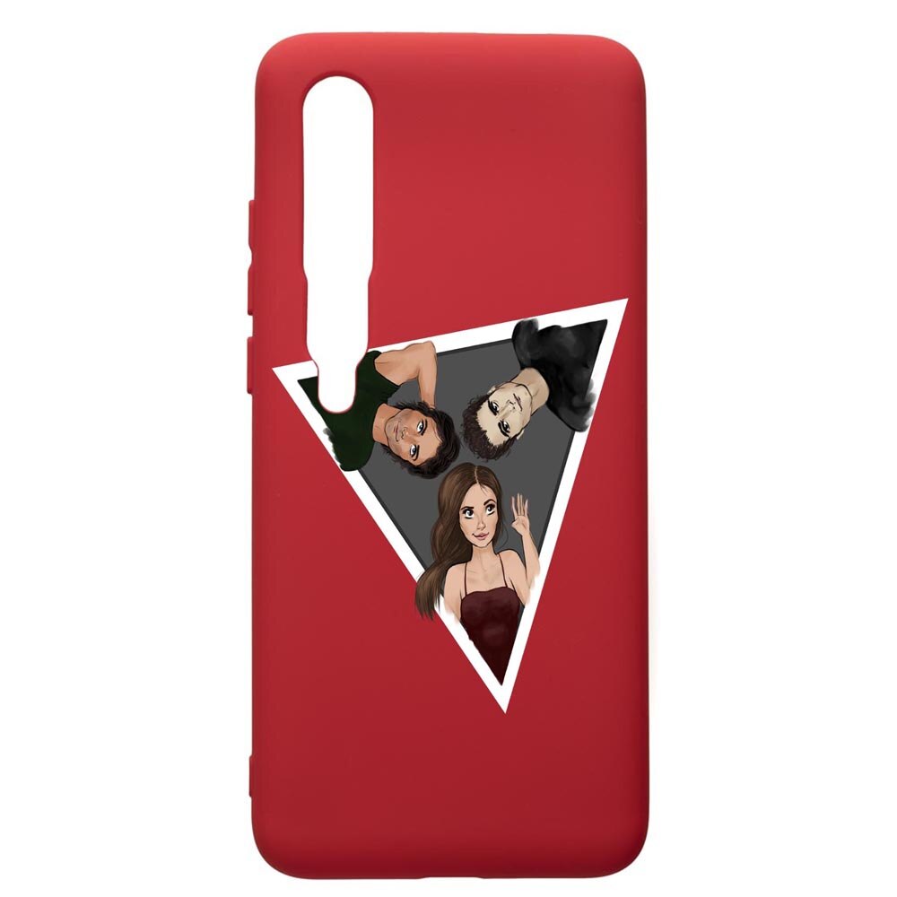 Husa de protectie Xiaomi Mi 10 / Mi 10 Pro, Vampire Diaries, silicon, cu interiorul din material textil, protectie camera, Red, PR577