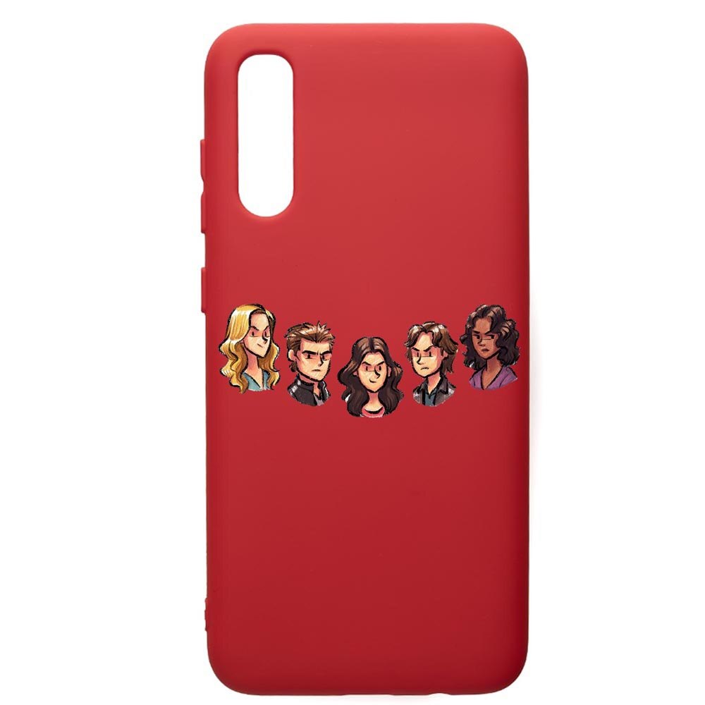 Husa de protectie Samsung Galaxy A70, Vampire Diaries, silicon, cu interiorul din material textil, protectie camera, Red, PR579