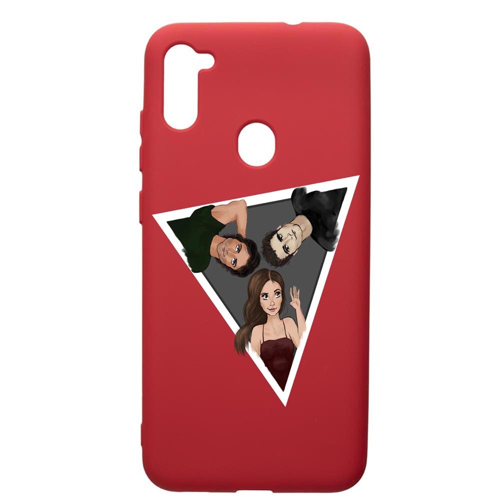 Husa de protectie Samsung Galaxy A11, Vampire Diaries, silicon, cu interiorul din material textil, protectie camera, Red, PR577