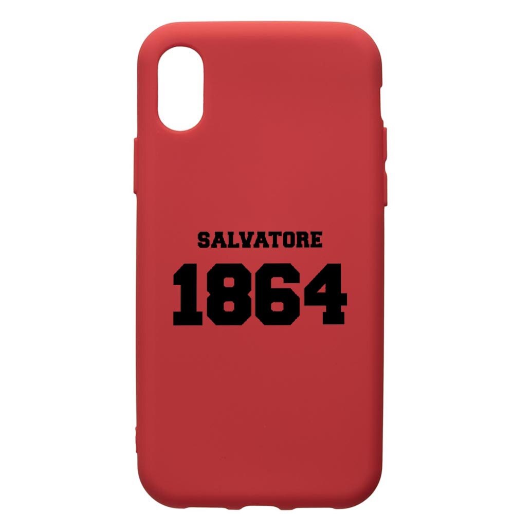 Husa de protectie Huawei Y6 2019, Vampire Diaries - Salvatore 1864, silicon, cu interiorul din material textil, protectie camera, Red, PR582
