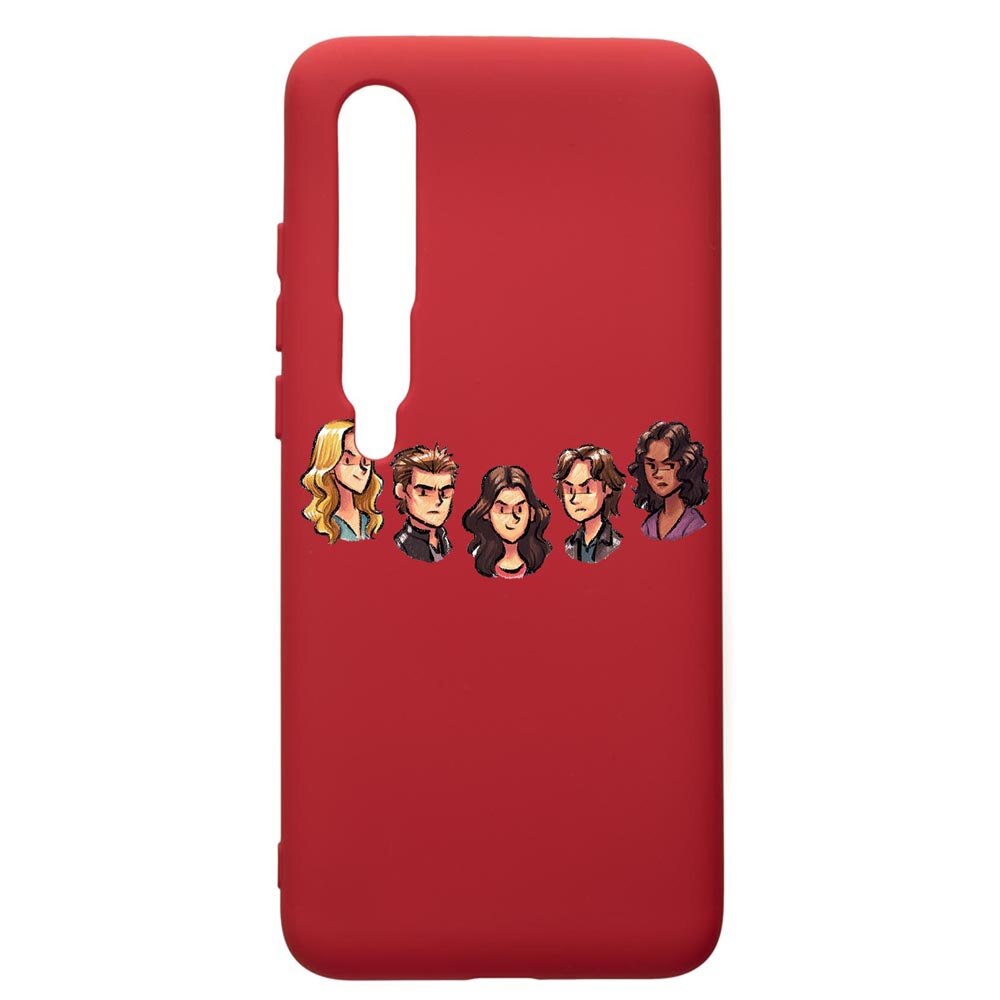 Husa de protectie Xiaomi Mi 10 / Mi 10 Pro, Vampire Diaries, silicon, cu interiorul din material textil, protectie camera, Red, PR579