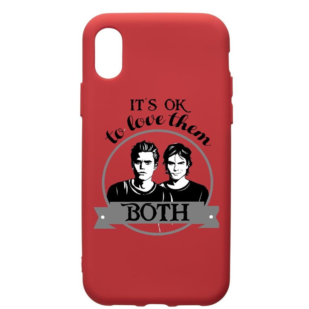 Husa de protectie Samsung Galaxy A01, Vampire Diaries, silicon, cu interiorul din material textil, protectie camera, Red, PR584