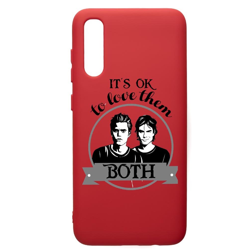 Husa de protectie Samsung Galaxy A30S, Vampire Diaries, silicon, cu interiorul din material textil, protectie camera, Red, PR584