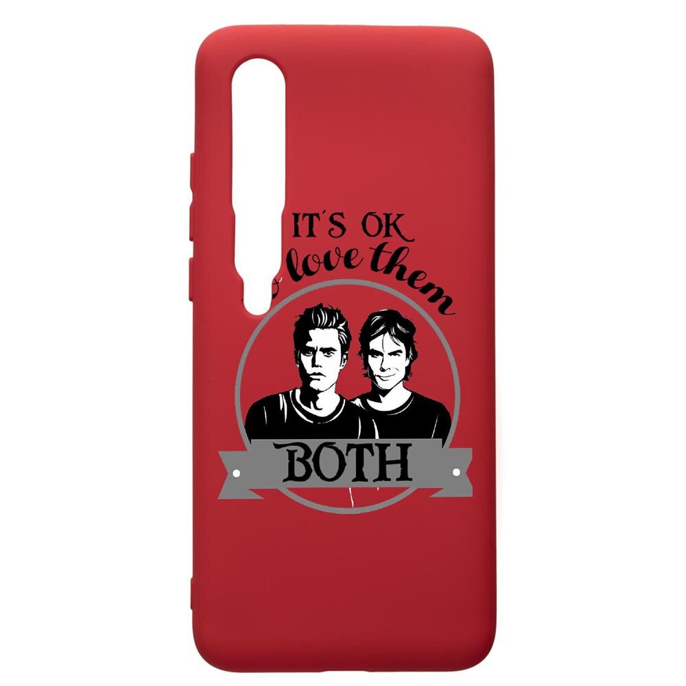Husa de protectie Xiaomi Mi 10 / Mi 10 Pro, Vampire Diaries, silicon, cu interiorul din material textil, protectie camera, Red, PR584
