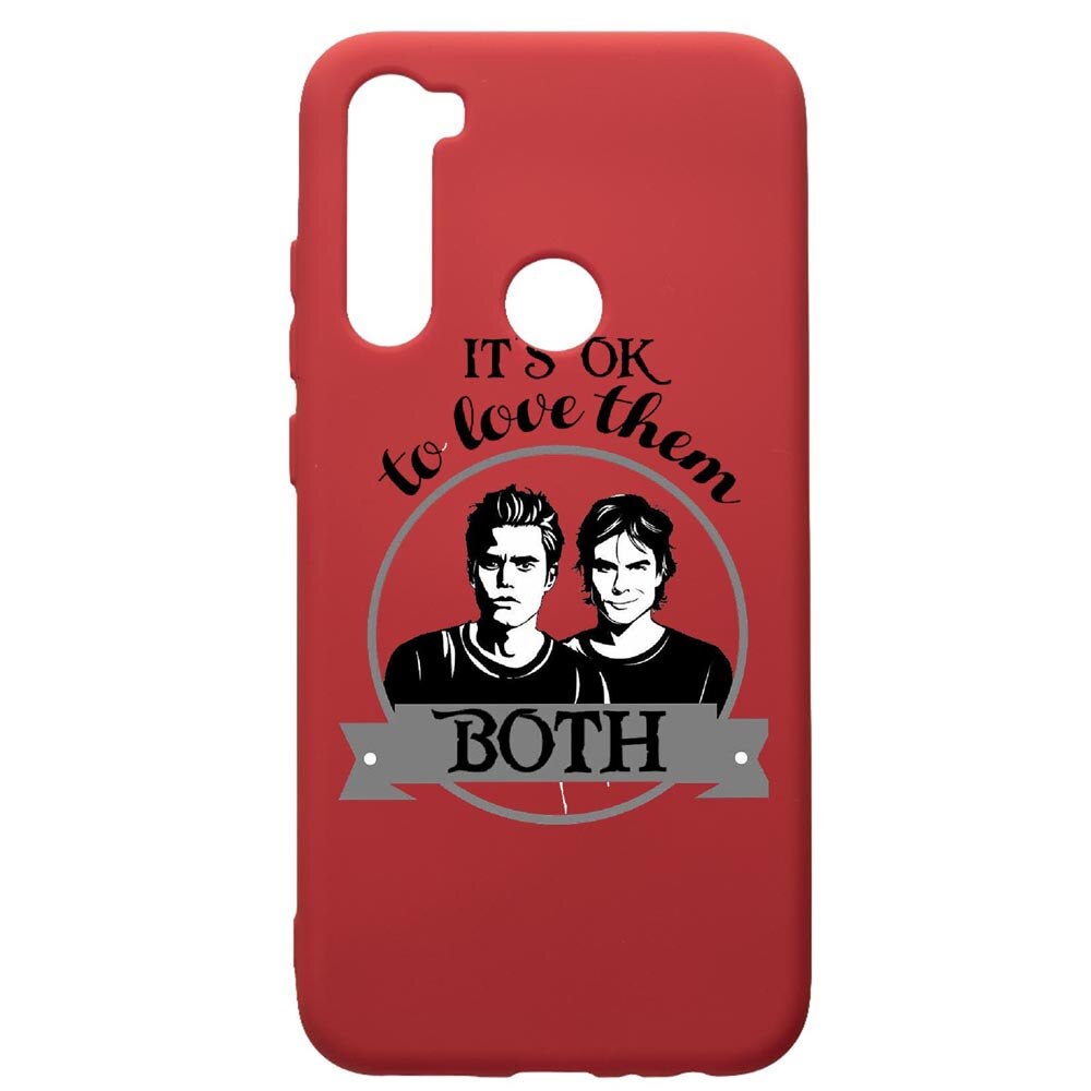 Husa de protectie Xiaomi Redmi Note 8, Vampire Diaries, silicon, cu interiorul din material textil, protectie camera, Red, PR584
