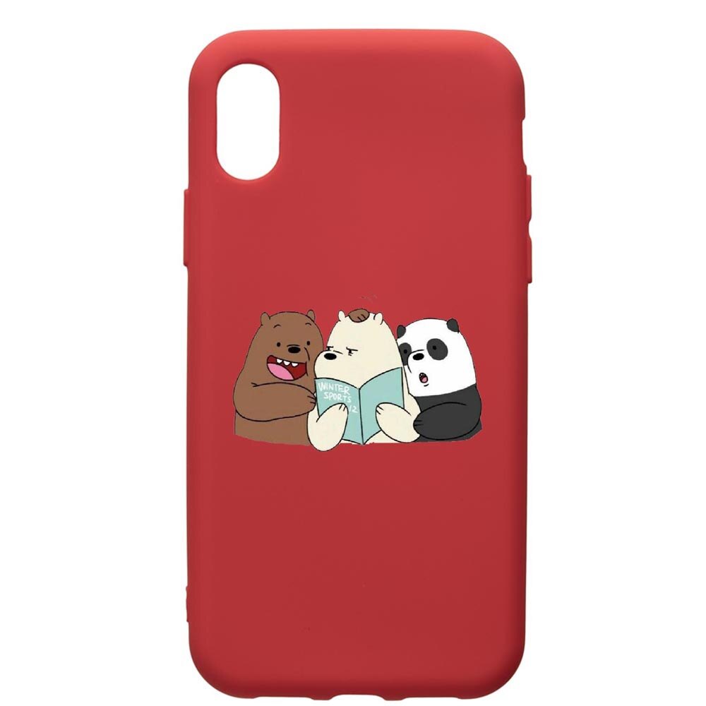 Husa de protectie Apple iPhone XR, Winter Sports, silicon, cu interiorul din material textil, protectie camera, Red, PR601