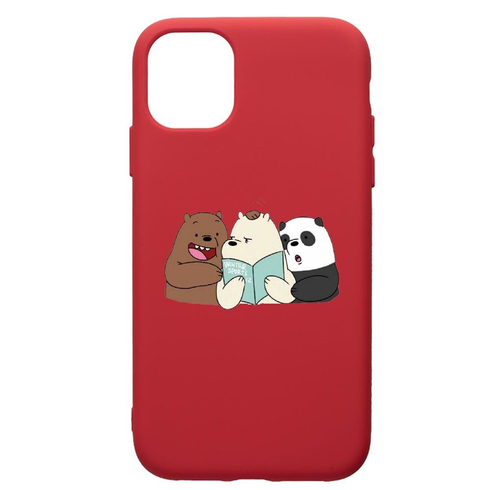 Husa de protectie Apple iPhone 12 Mini, Winter Sports, silicon, cu interiorul din material textil, protectie camera, Red, PR601