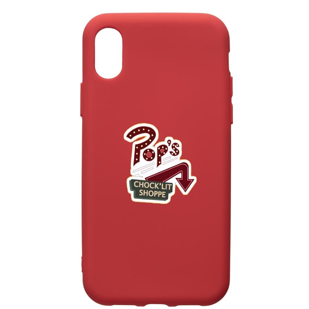 Husa de protectie Samsung Galaxy A10, Riverdale, silicon, cu interiorul din material textil, protectie camera, Red, PR610