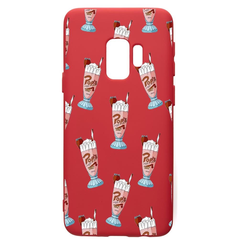 Husa de protectie Samsung Galaxy S9, Riverdale - Shake, silicon, cu interiorul din material textil, protectie camera, Red, PR609