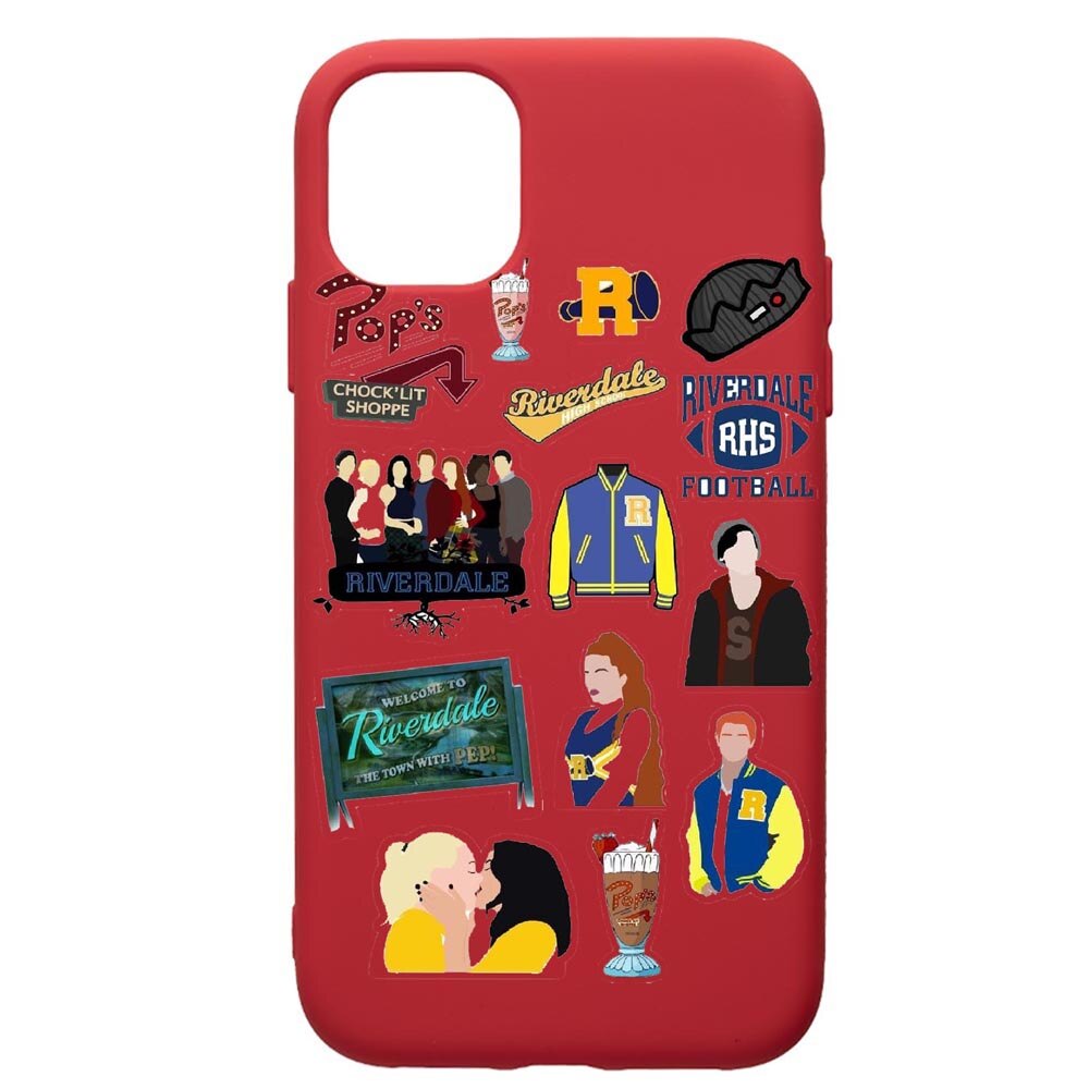Husa de protectie Samsung Galaxy A51, Riverdale, silicon, cu interiorul din material textil, protectie camera, Red, PR608