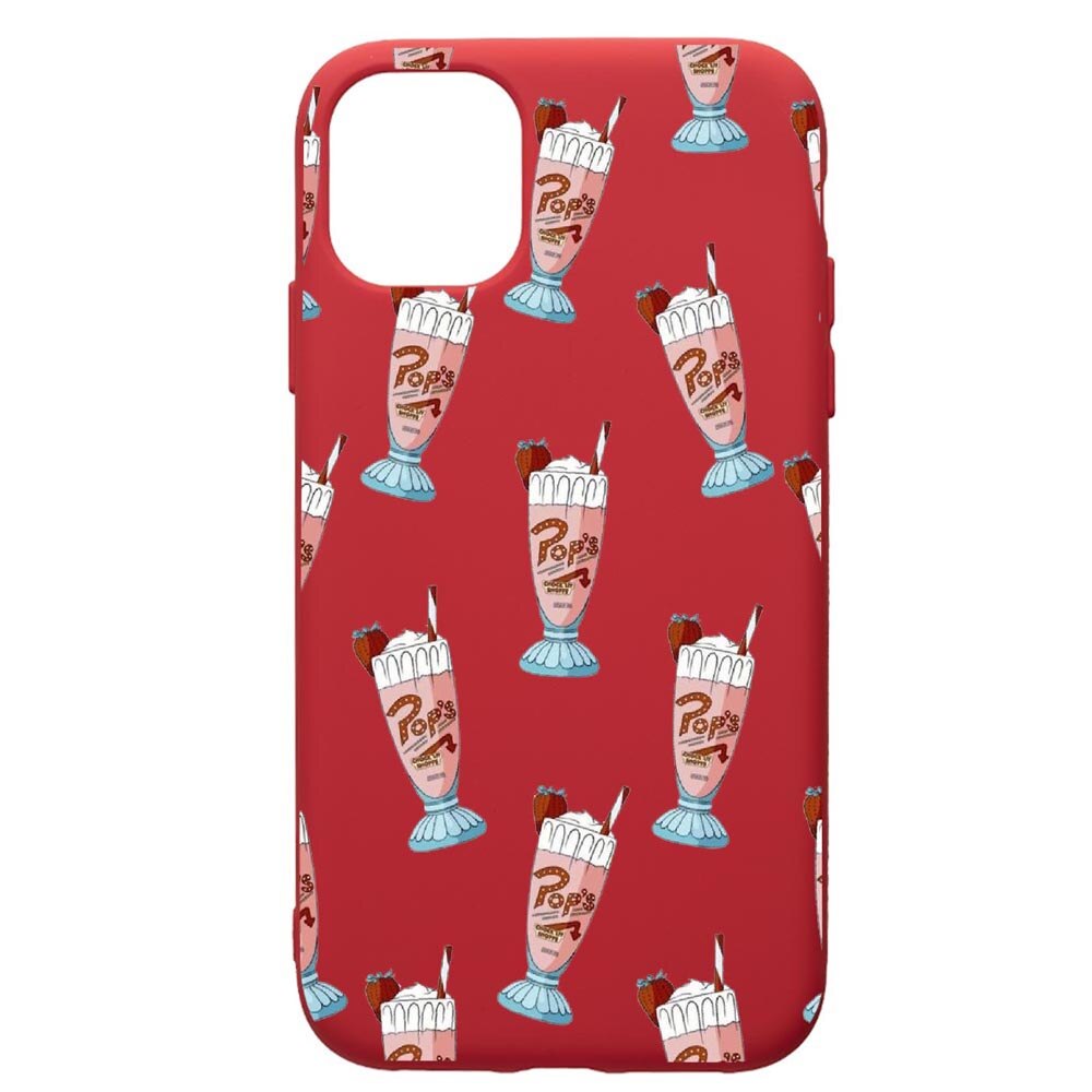 Husa de protectie Apple iPhone 11, Riverdale - Shake, silicon, cu interiorul din material textil, protectie camera, Red, PR609