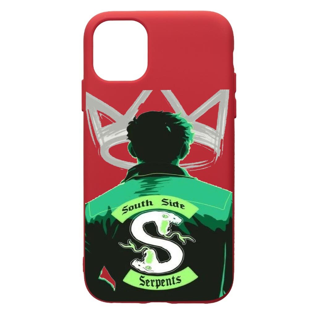 Husa de protectie Samsung Galaxy A41, Riverdale - South Side Serpents, silicon, cu interiorul din material textil, protectie camera, Red, PR620