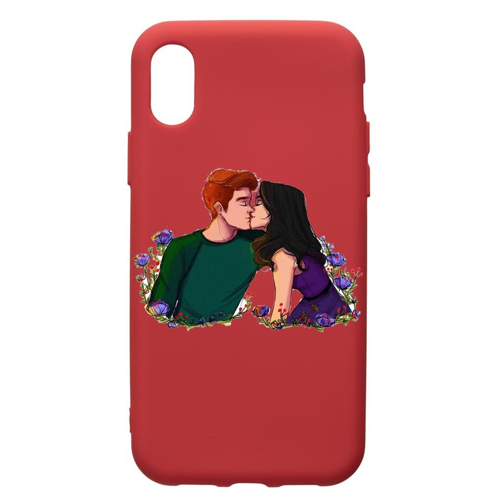 Husa de protectie Samsung Galaxy A10, Riverdale - Love, silicon, cu interiorul din material textil, protectie camera, Red, PR622