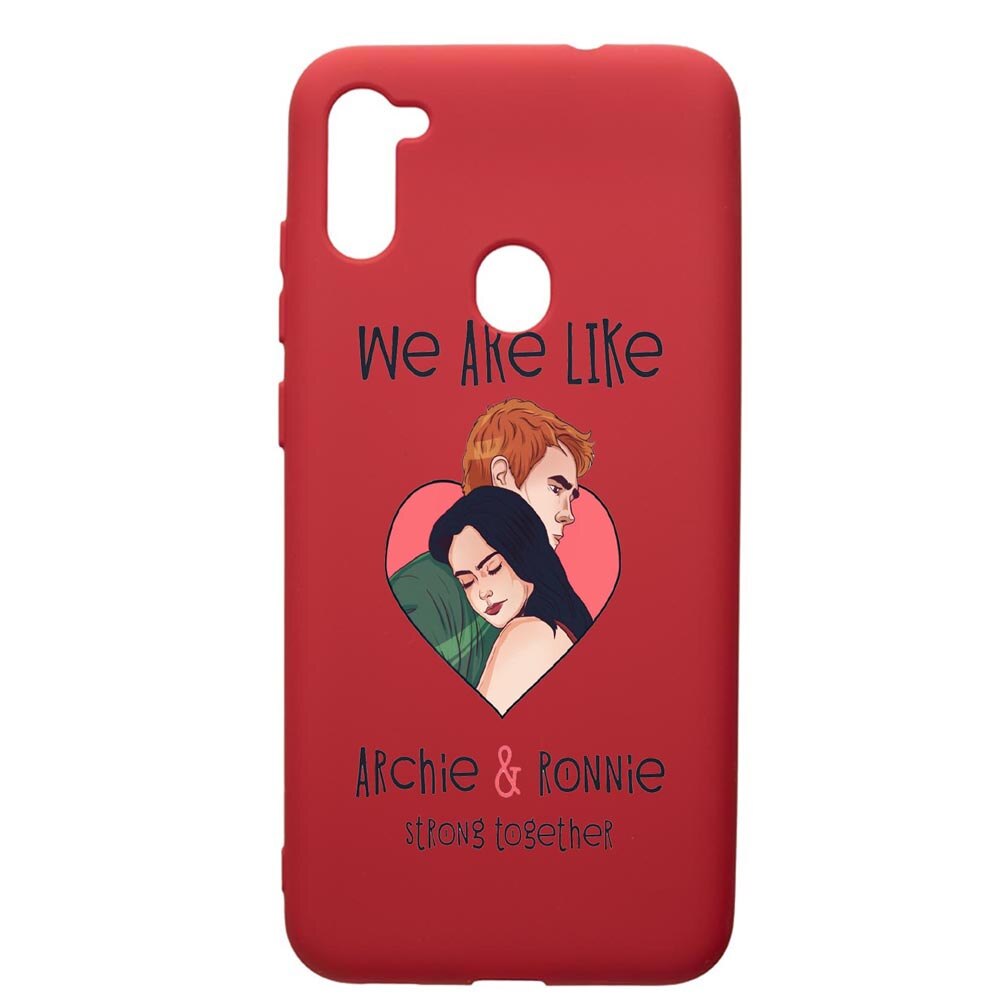 Husa de protectie Samsung Galaxy A11, Riverdale - Love, silicon, cu interiorul din material textil, protectie camera, Red, PR624