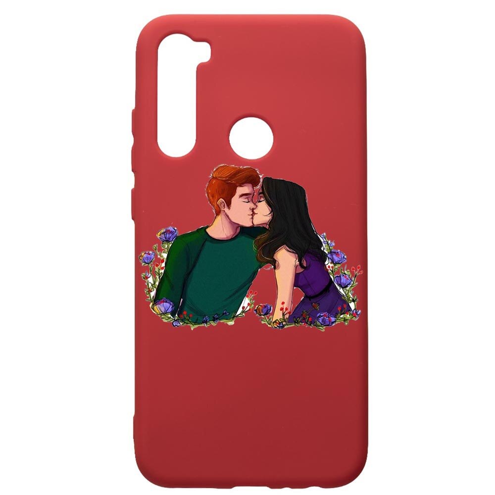 Husa de protectie Xiaomi Redmi Note 8, Riverdale - Love, silicon, cu interiorul din material textil, protectie camera, Red, PR622
